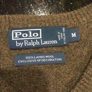Men’s Polo by Ralph Loren 100% lambs wool sweater